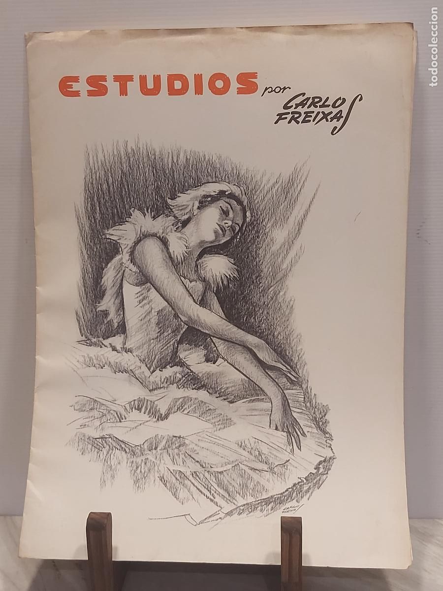 Arte: 1988 | CARLOS FREIXAS | ESTUDIOS N.&ordm; 12 | BALLET CL&Aacute;SICO | 8 L&Aacute;MINAS COMPLETAS | 27x38 CM