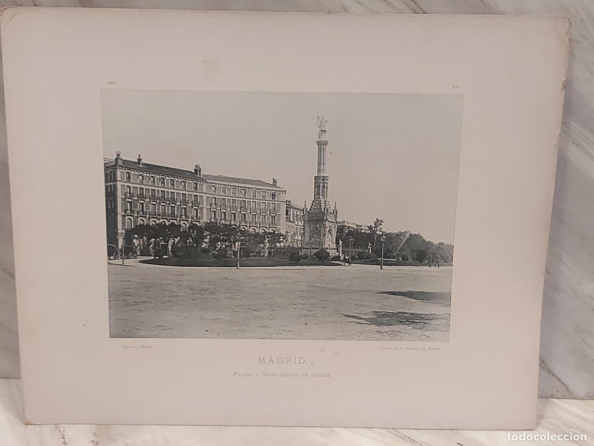 Arte: 1893 | MADRID | PLAZA Y MONUMENTO DE COL&Oacute;N | ESPA&Ntilde;A ILUSTRADA N.&ordm; 103 | HAUSER Y MENET | FOTOTIPIA