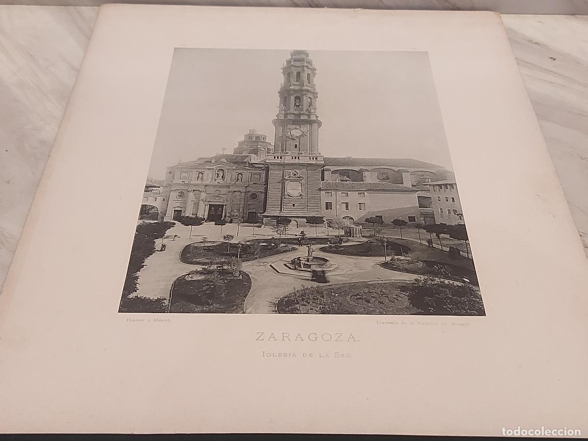 Arte: 1893 | ZARAGOZA | IGLESIA DE LA SEO | ESPA&Ntilde;A ILUSTRADA N.&ordm; 289 | HAUSER Y MENET | FOTOTIPIA