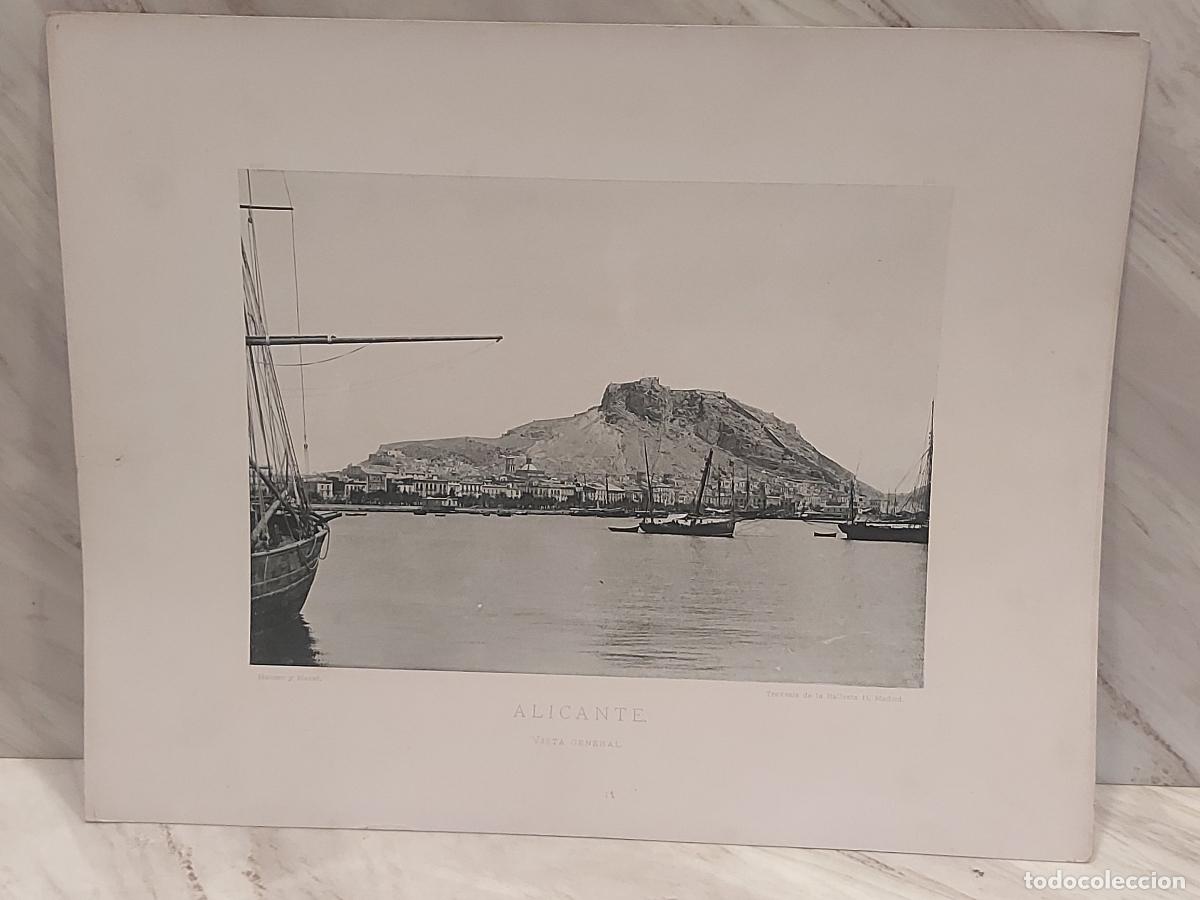 Arte: 1892 | ALICANTE | VISTA GENERAL | ESPA&Ntilde;A ILUSTRADA N.&ordm; 334 | HAUSER Y MENET | FOTOTIPIA