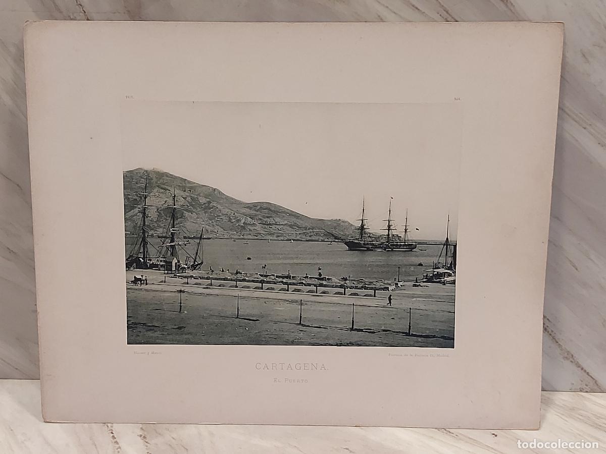 Arte: A&Ntilde;O 1893 | CARTAGENA | EL PUERTO | ESPA&Ntilde;A ILUSTRADA N.&ordm; 344 | HAUSER Y MENET | FOTOTIPIA