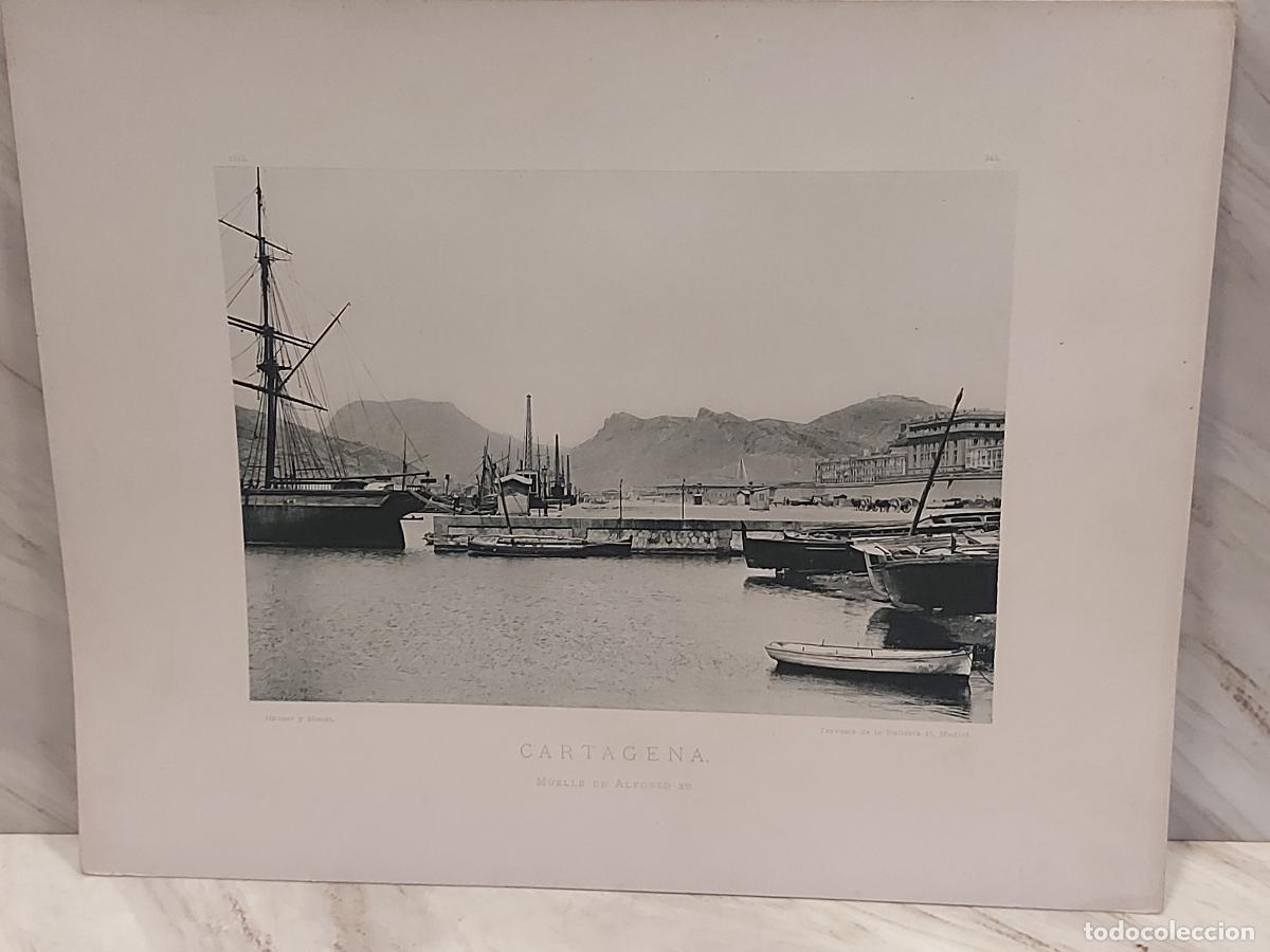 Arte: 1892 | CARTAGENA | MUELLE DE ALFONSO XII | L&Aacute;MINA N.&ordm; 345 | HAUSER Y MENET | FOTOTIPIA