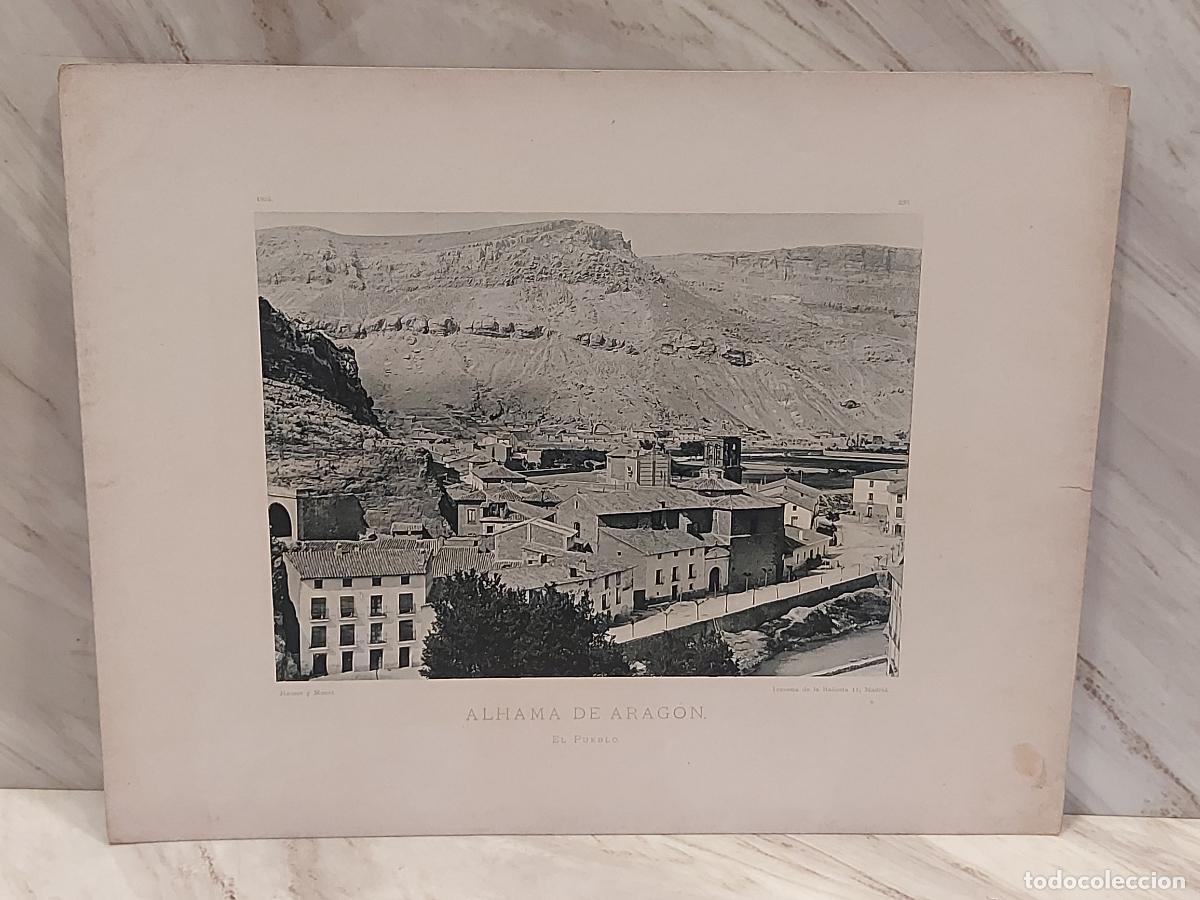 Arte: 1893 | ALHAMA DE ARAG&Oacute;N | EL PUEBLO | L&Aacute;MINA N.&ordm; 298 | HAUSER Y MENET | FOTOTIPIA