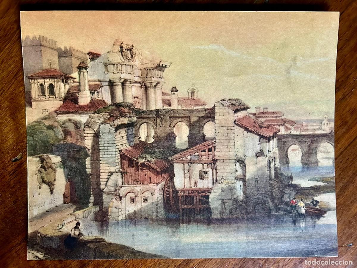 Arte: L&Aacute;MINA CON REPRODUCCI&Oacute;N DE LA OBRA DE DAVID ROBERTS - GUADALQUIVIR RIVER IN C&Oacute;RDOBA - 1832