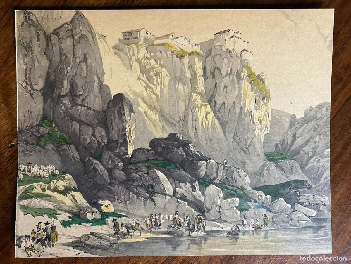 Arte: L&Aacute;MINA CON REPRODUCCI&Oacute;N OBRA EL MIRADOR DE TOLEDO DESDE EL PUENTE DE SAN MART&Iacute;N - VILLAMIL c. 1842