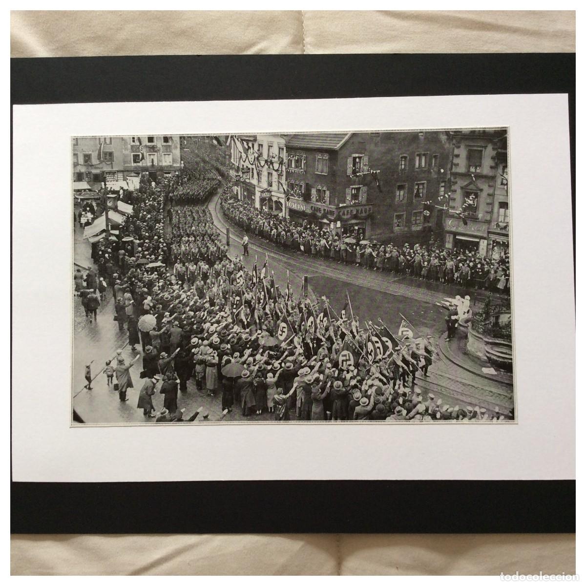 Arte: Estampa fotogr. hist&oacute;rica Original (1935) - Anexa&ccedil;&atilde;o do Sarre (Alemanha)