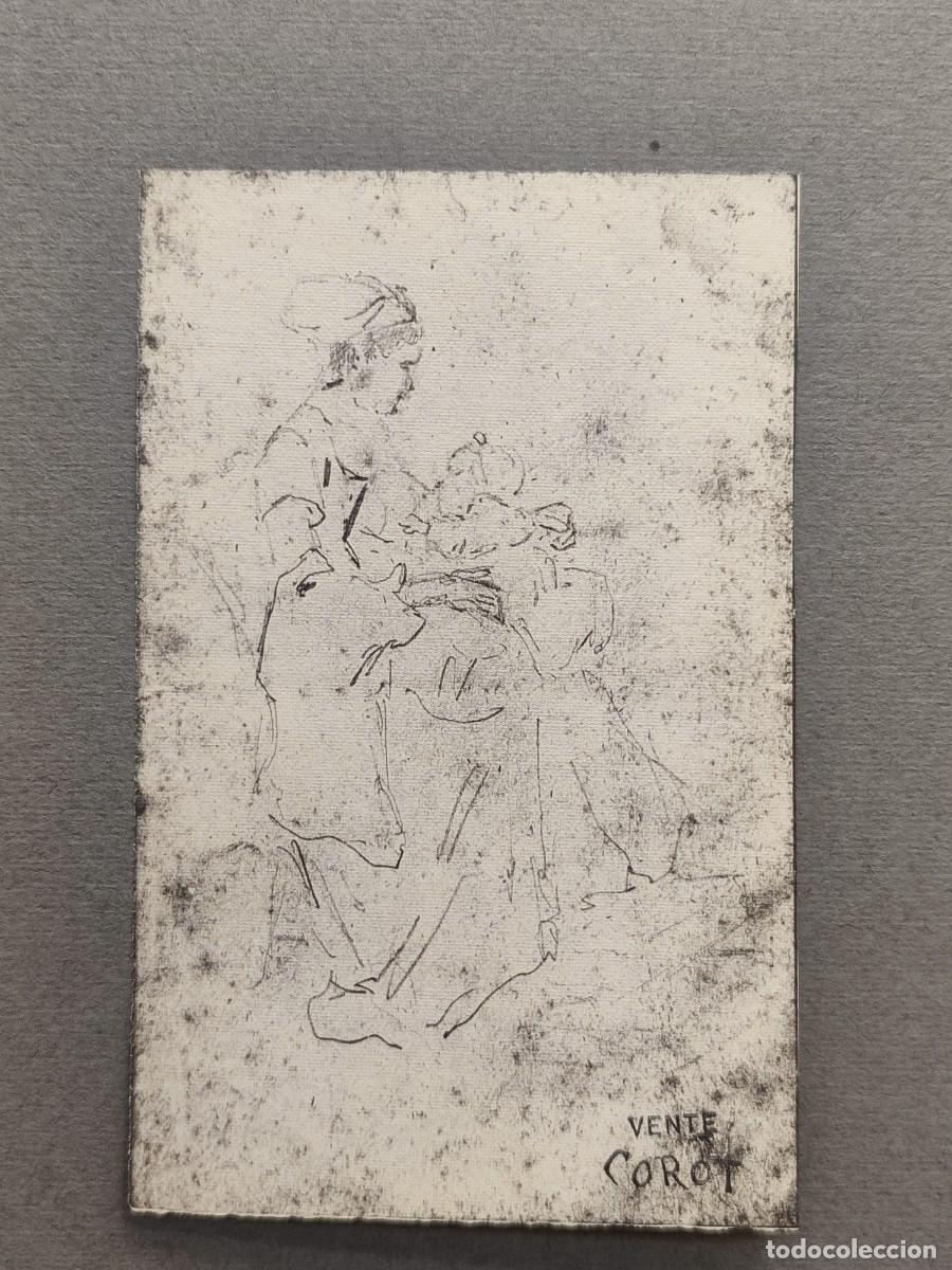 Arte: Una ni&ntilde;era. Trente deux dessins de Camille Corot - Leon Marotte 1974.
