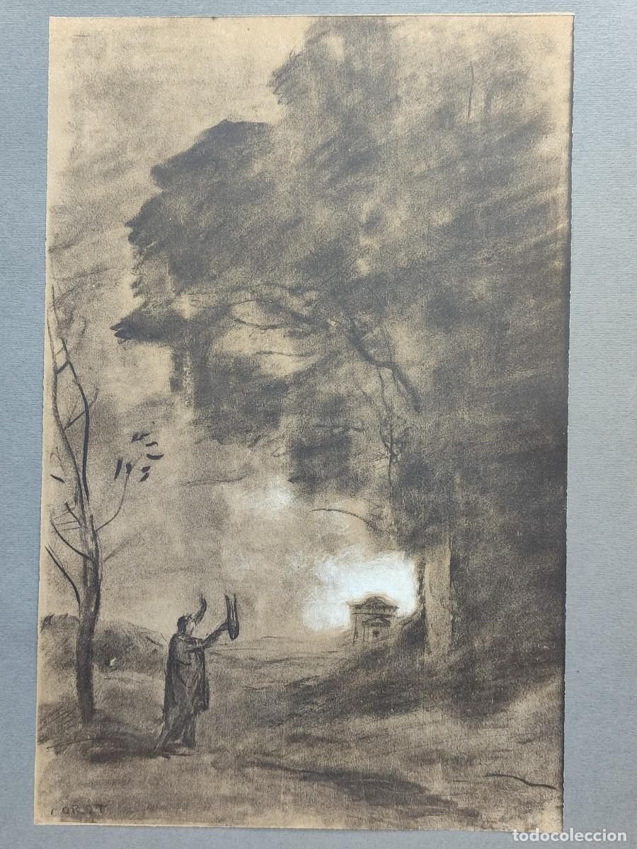 Arte: Orfeo saludando a la luz. Trente deux dessins de Camille Corot - Leon Marotte 1974.