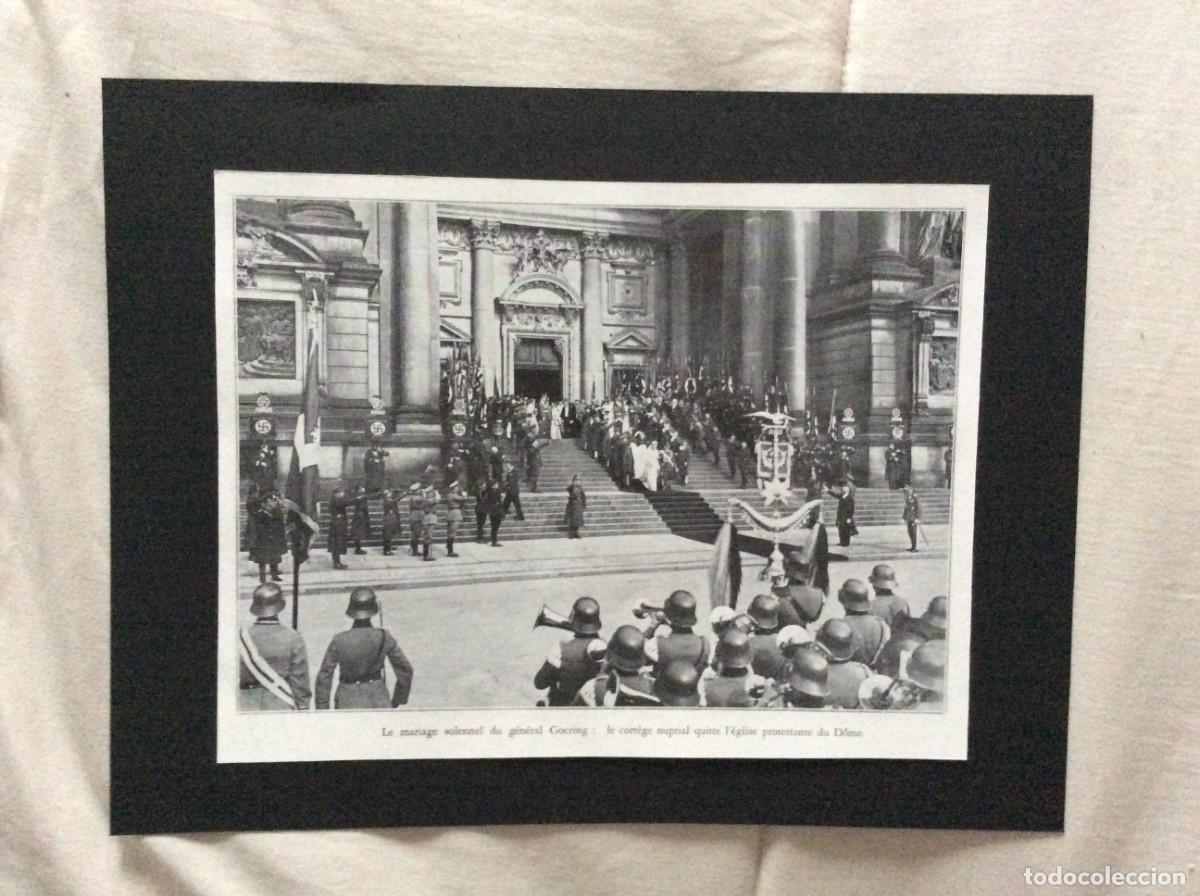 Arte: Estampa fotogr. hist&oacute;rica de &Eacute;poca (1935): Casamento de Hermann G&ouml;ring, 3.&ordm; Reich