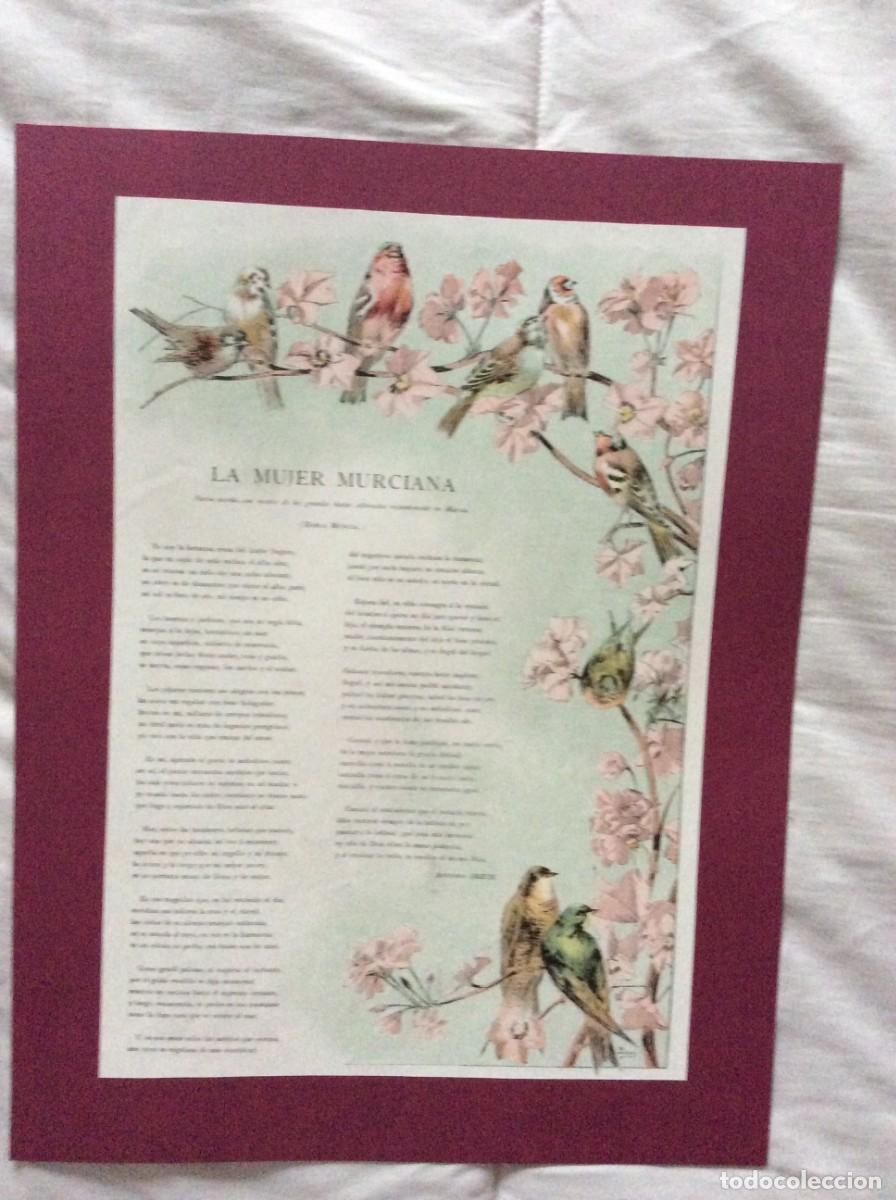 Arte: L&aacute;mina Ilustrada Original de 1900: &rdquo;La Mujer Murciana&rdquo;