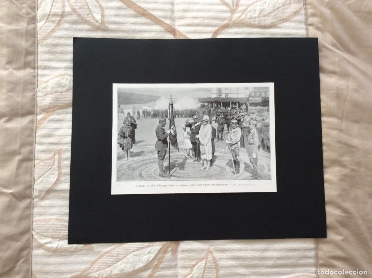 Arte: Folha Documental da &Eacute;poca, 1927 - Entrega da Bandeira &agrave; Legi&atilde;o em Ceuta (Rainha de Espanha)