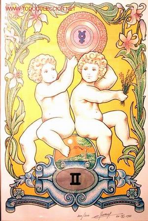 Kunst: LLORENS  - 1981 - Magnifica Litograf&iacute;a de la Escuela Catalana