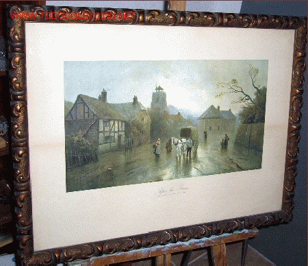 Arte: 1056 LITOGRAFIA 50x65,,Afther the Rain,, ARNOL