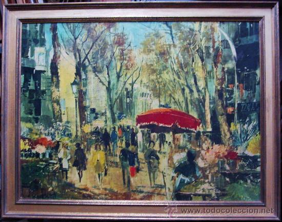 Arte: 1932.- LITOGRAFIA COPIA CUADRO FLORIT. PARIS. 90X68