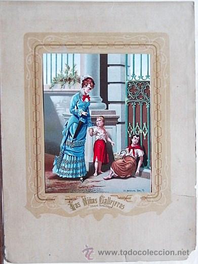 Arte: 2047.- Litografia 13X18. LAS NI&Ntilde;AS CALLEJERAS (CLASE POPULAR)