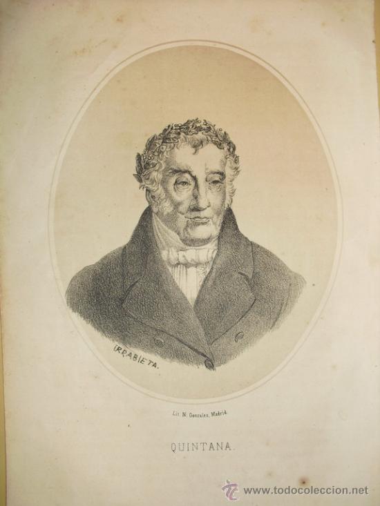 Arte: 1870 LITOGRAFIA DE QUINTANA