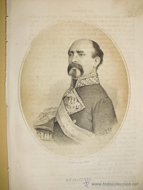 Arte: 1870 LITOGRAFIA DEL GENERAL PAVIA