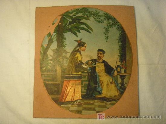 Arte: LITOGRAFIA CHINA DE FINALES DEL XIX - Foto 1