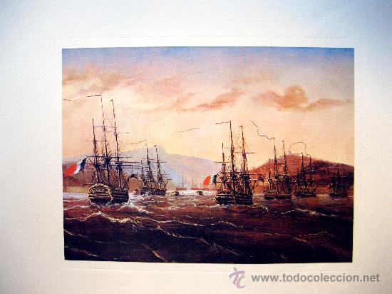 Arte: ESCENA MAR&Iacute;TIMA. L&Aacute;MINA LITOGRAFIADA