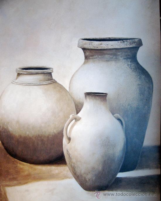 Arte: TRES VASIJAS. L&Aacute;MINA LITOGRAFIADA