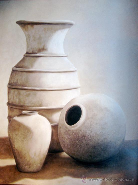 Arte: TRES VASIJAS. L&Aacute;MINA LITOGRAFIADA