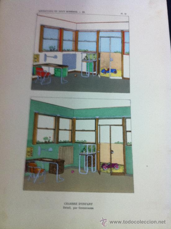 Arte: Habitacion para ni&ntilde;o- Art Dec&oacute;- litografia coloreada de Ginsburger