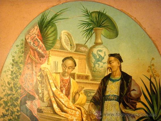 Arte: LITOGRAFIA CHINA DE FINALES DEL XIX - Foto 4