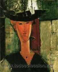 Arte: LAMINA MONDIGLIANI : MADAME POMPADOUR. 60 X 80 CM. LITOGRAFIA OFFSET