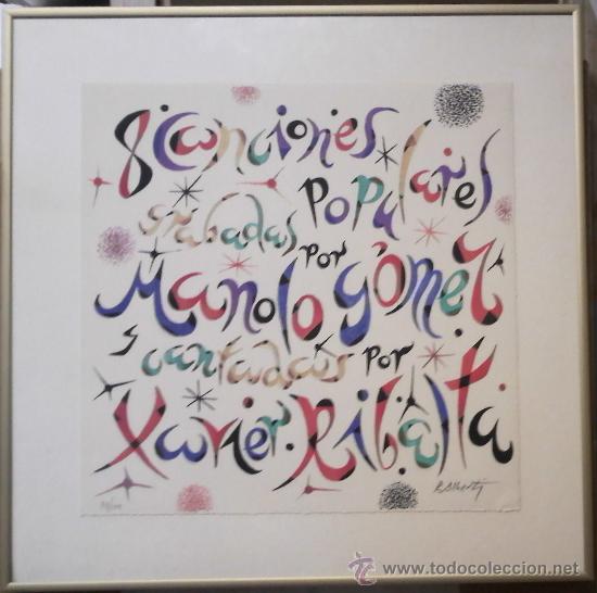 Arte: Rafael Alberti, Firmada y numerada a l&aacute;piz - Foto 2