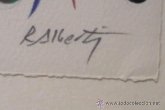 Arte: Rafael Alberti, Firmada y numerada a l&aacute;piz - Foto 4