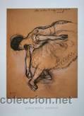 Art: LAMINA DEGAS: BAILARINA. 80 X 60 cm. LITOGRAFIA OFFSET