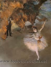 Art: LAMINA DEGAS: LA ESTRELLA. 80 X 60 cm. LITOGRAFIA OFFSET