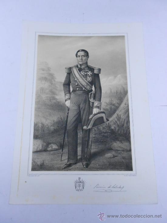 Art: LITOGRAFIA DEL MARISCAL DE CAMPO FERMIN DE SALCEDO NACIDO EN ORDU&Ntilde;A(VIZCAYA) 1794 42X31 CMS