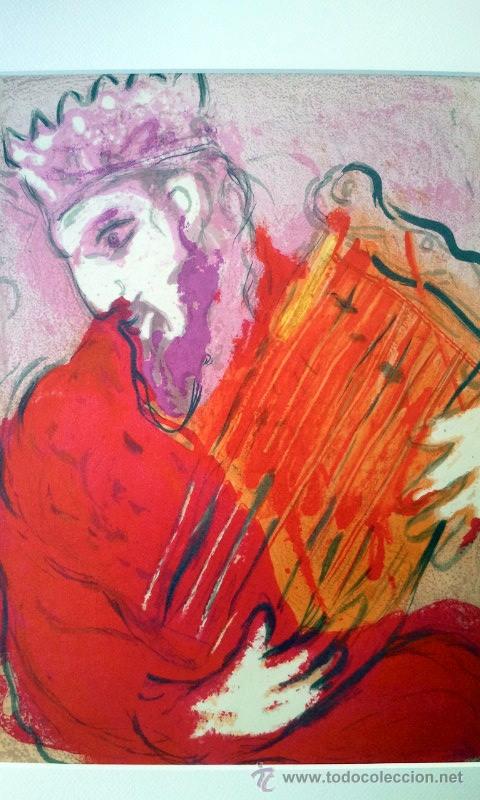 Arte: CHAGALL, M. (1887-1985). DAVID CON ARPA. NUMERADA. LIMITADA. - Foto 3