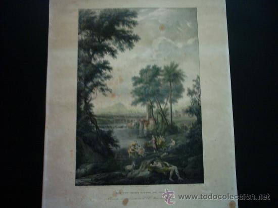 Arte: ANDREAS PIC DE LEOPOL (1789-1860). PAIS CON MOIS&Eacute;S SACADO DEL NILO. 41 X 28 Cm.