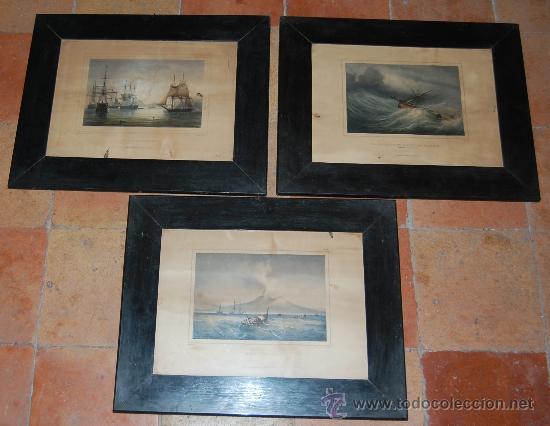 Arte: TRES LITOGRAFIAS DE VICTOR DELARUE