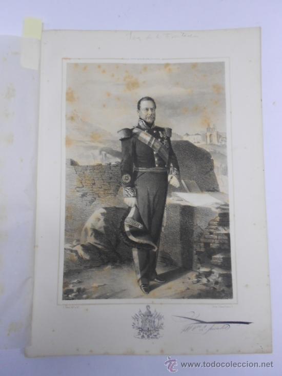 Art: LITOGRAFIA DEL TENIENTE GENERAL DON RAFAEL DE ARISTEGUI, CONDE DE MIRASOL de Jerez de la frontera