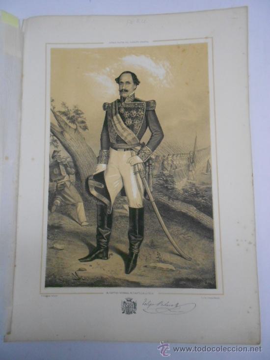 Art: LITOGRAFIA DEL TENIENTE GENERAL DON FELIPE RIBERO nacido en ciudad de la plata , peru