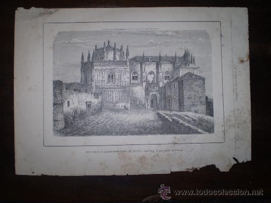 Art: LITOGRAFIA S XIX SAN JUAN DE LOS REYES EN TOLEDO