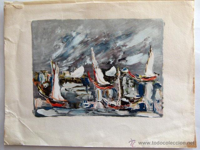 Arte: Litografia de E.de Soto, mide 20X27cm - Foto 1