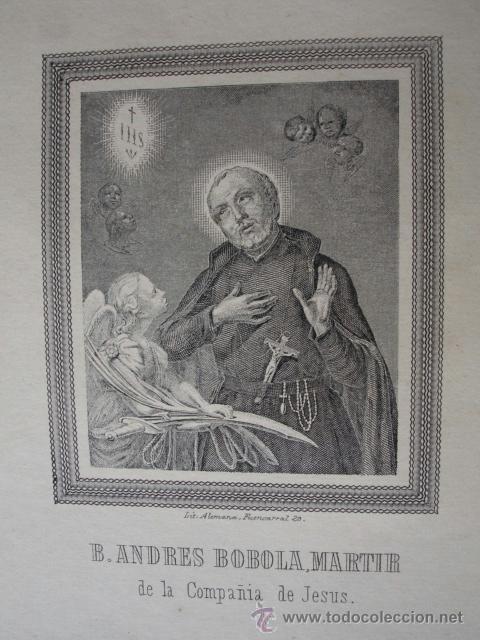 Art: ANDRES BOBOLA  JESUITA.POLONIA  .C.1850