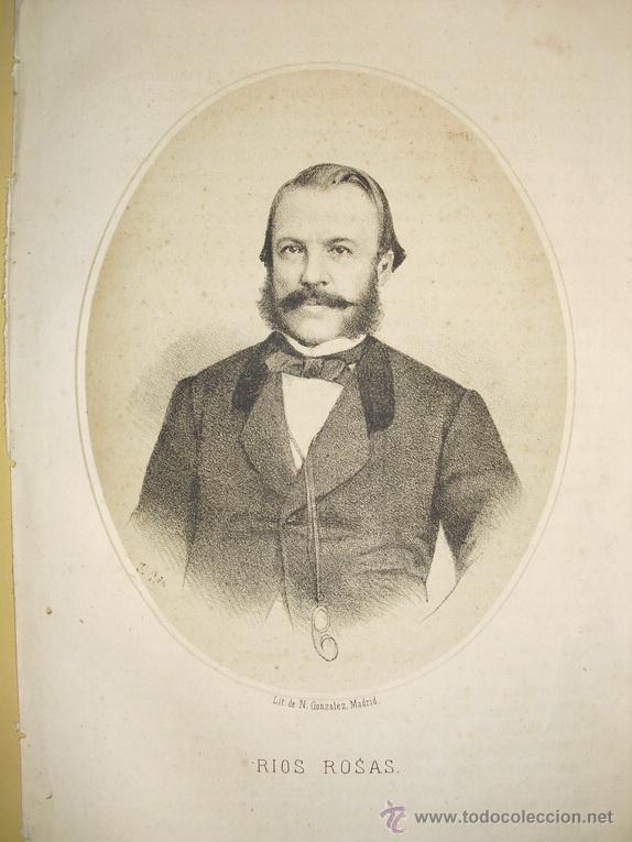 Arte: 1870 LITOGRAFIA DE RIOS ROSAS - Foto 1