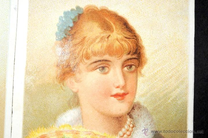 Arte: CROMOS LITOGRAFIAS DE SE&Ntilde;ORAS ELEGANTES - Foto 6