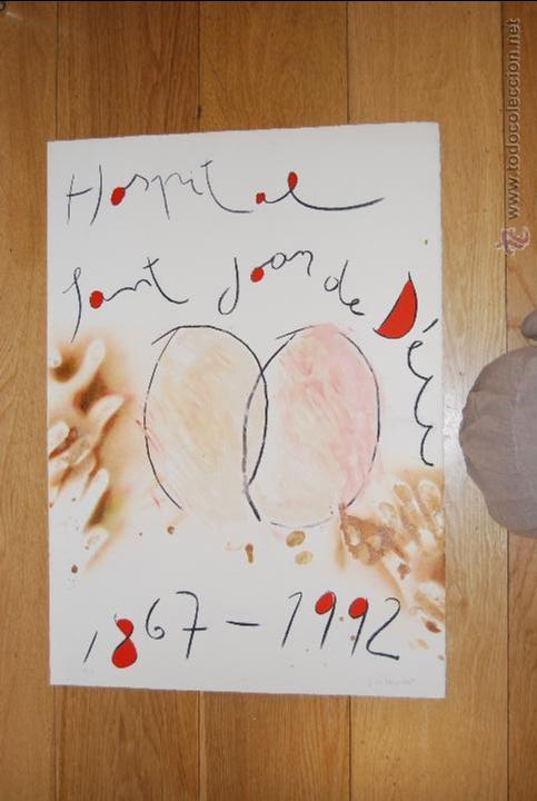 Arte: Pintor Guinovart medidas 70 x 50 cm