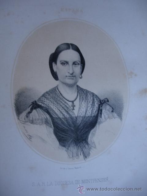 Arte: DUQUESA  DE MONTPENSIER .A&Ntilde;O 1867.FOLIO.SE ACOMPA&Ntilde;A UNA PEQUE&Ntilde;A BIOGRAFIA DEL PERSONAJE