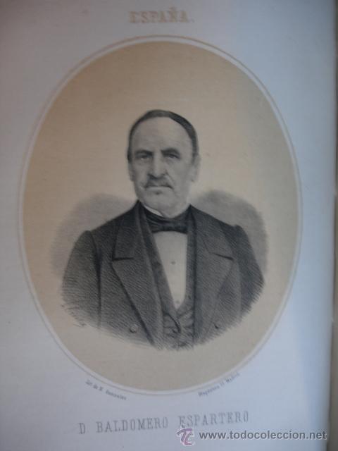 Arte: BALDOMERO ESPARTERO.DUQUE DE LA VICTORIA  1867.FOLIO.SE ACOMPA&Ntilde;A UNA PEQUE&Ntilde;A BIOGRAFIA DEL PERSONAJE