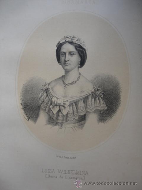Arte: LUISA WILHELMINA.DINAMARCA.A&Ntilde;O 1867.ACOMPA&Ntilde;A UNA PEQUE&Ntilde;A BIOGRAFIA.FOLIO