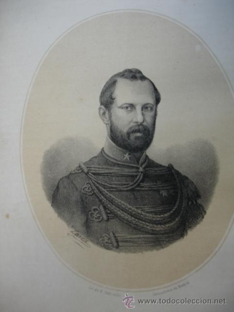 Arte: CARLOS XV REY DE SUECIA Y NORUEGA .A&Ntilde;O 1867.ACOMPA&Ntilde;A UNA PEQUE&Ntilde;A BIOGRAFIA.FOLIO