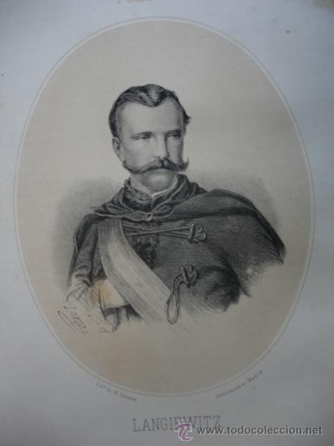 Arte: MARIANO LANGIEWITZ.POLONIA  .A&Ntilde;O 1867.ACOMPA&Ntilde;A UNA PEQUE&Ntilde;A BIOGRAFIA.FOLIO