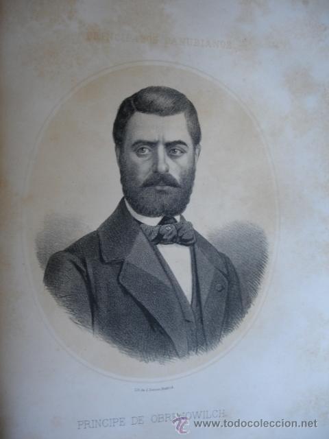 Arte: PRINCIPE DE  OBRENOWITCH .A&Ntilde;O 1867.ACOMPA&Ntilde;A UNA PEQUE&Ntilde;A BIOGRAFIA.FOLIO